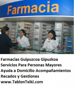 Farmacias Guipuzcoa Gipuzkoa Servicios Para Personas Mayores Ayuda a Domicilio Recados y Gestiones